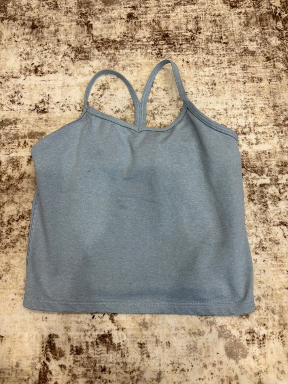 Athleta Girl Dusty Blue Strappy Crop Tank - Size M (8-10)